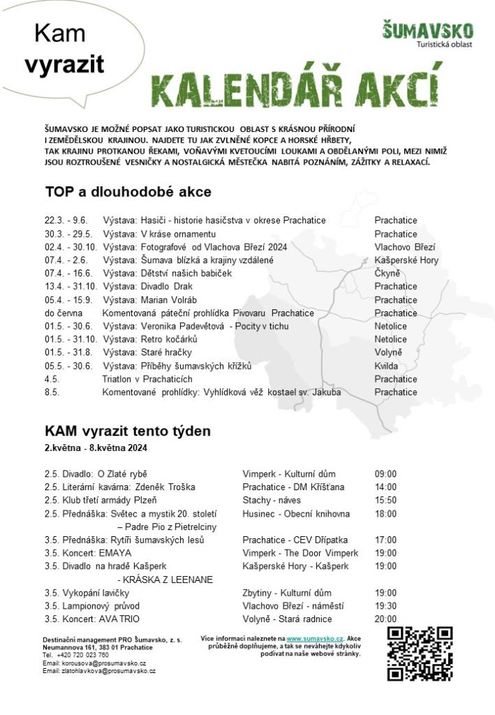 Kalendář akcí pro&nbsp;18. týden 2024