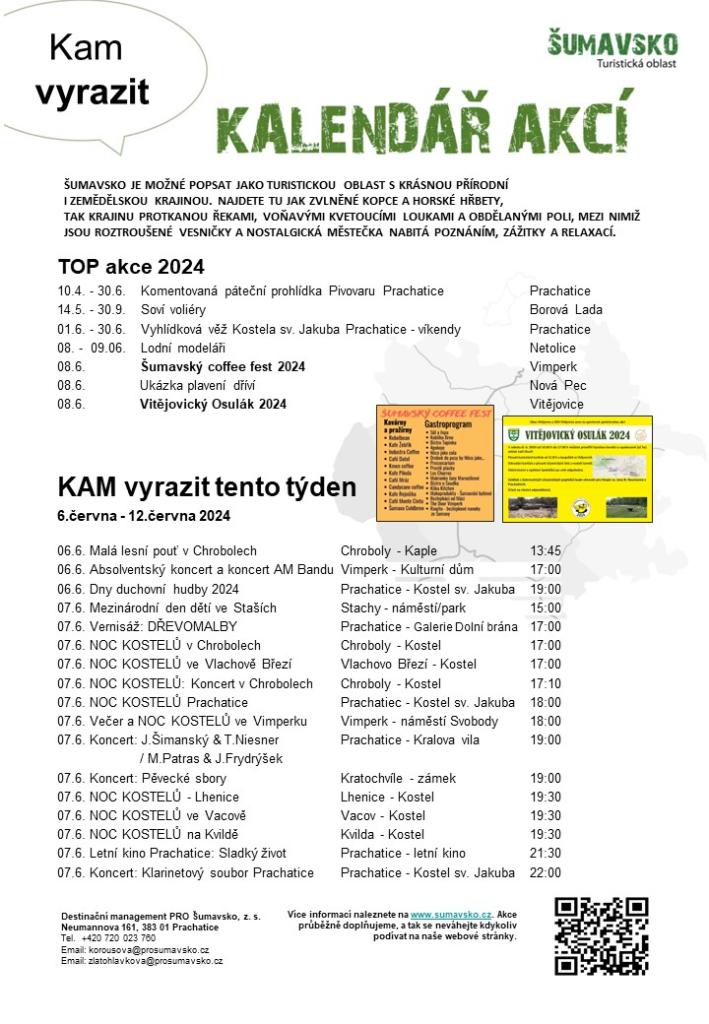 Kalendář akcí pro&nbsp;23. týden 2024