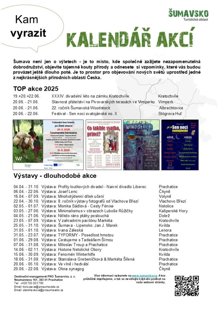 Kalendář akcí pro 25. týden 2025
