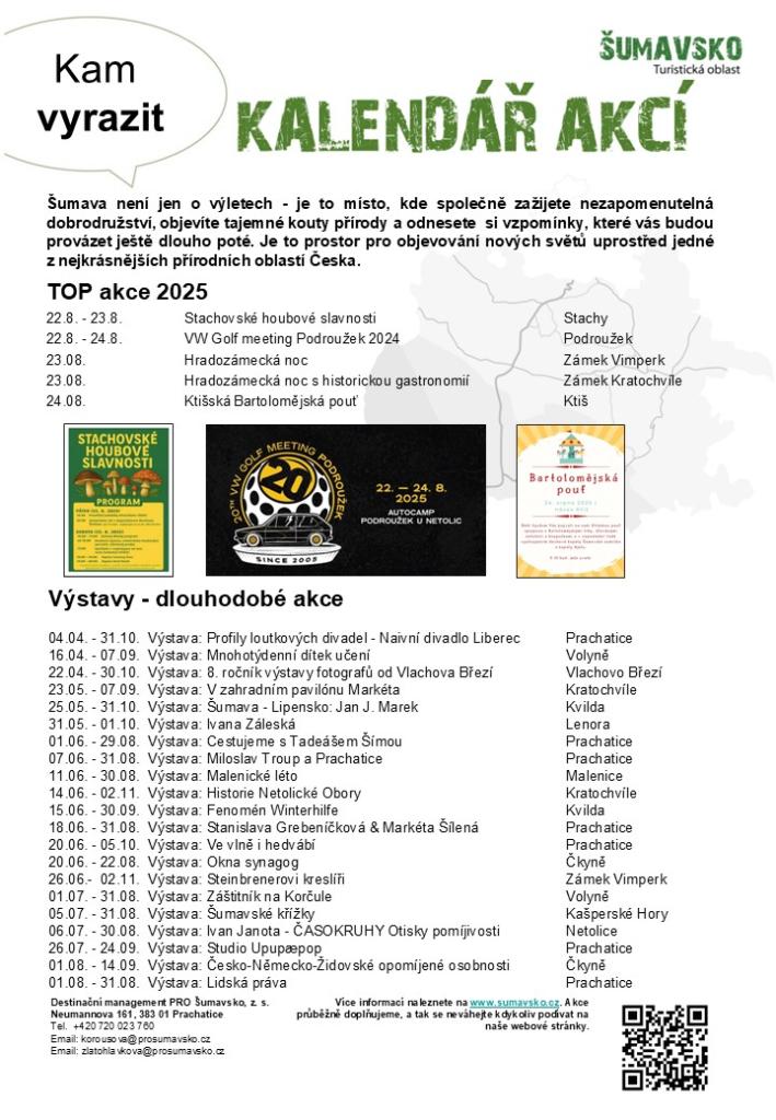 Kalendář akcí pro&nbsp;34. týden 2025