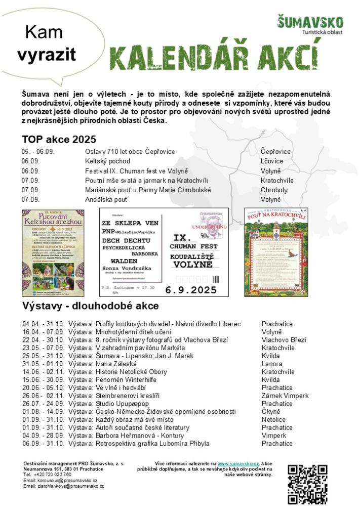 Kalendář akcí pro&nbsp;36. týden 2025