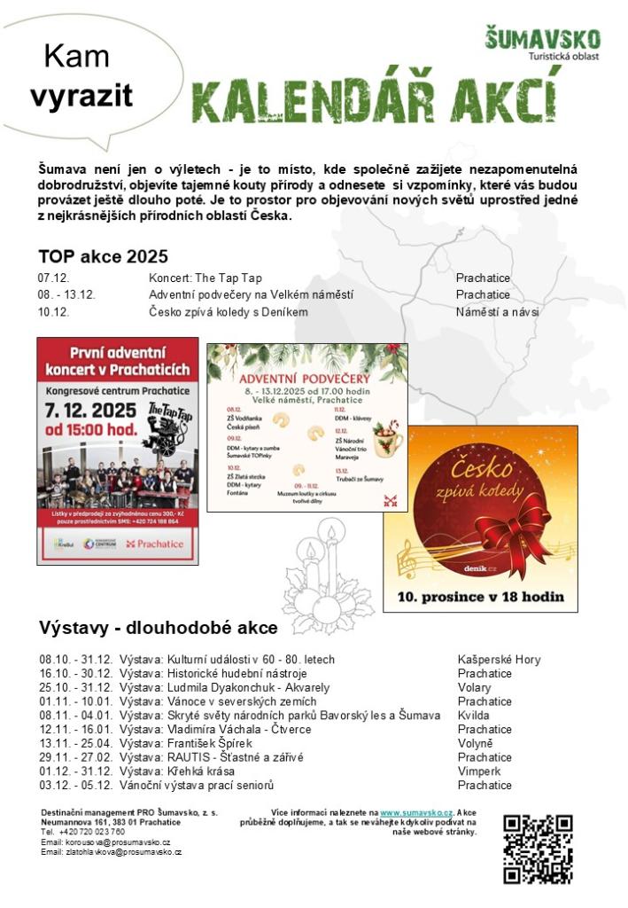 Kalendář akcí pro&nbsp;49 týden 2025