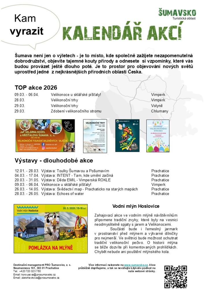 Kalendář akcí pro&nbsp;13. týden 2026