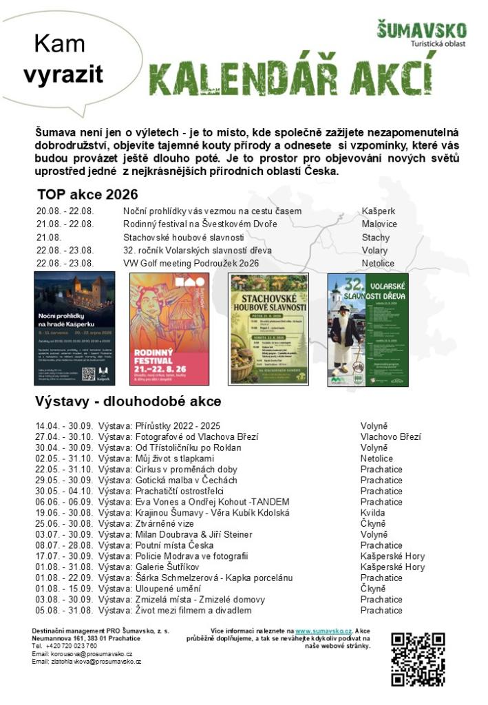 Kalendář akcí pro&nbsp;34. týden 2026