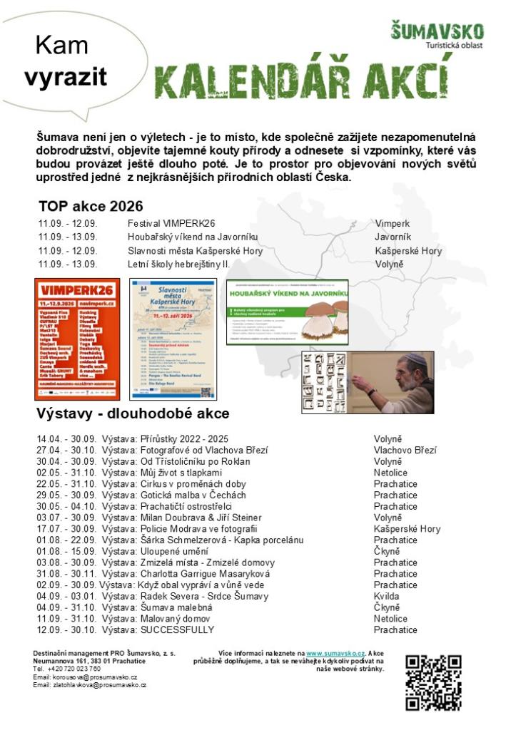 Kalendář akcí pro&nbsp;37. týden 2026