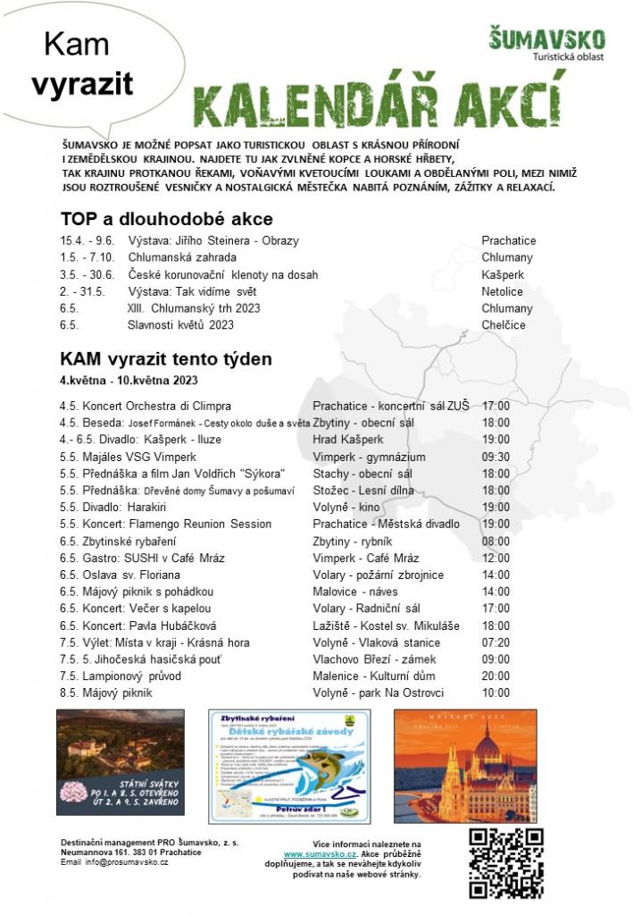 Kalendář akcí na 18. týden 2023