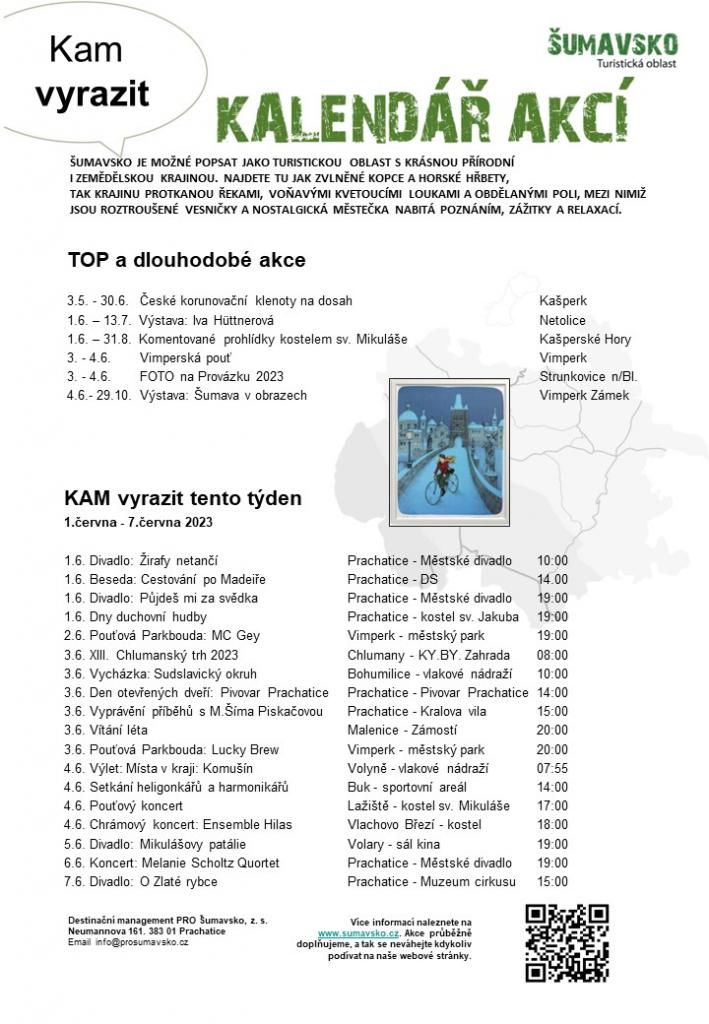 Kalendář akcí 22. týden 2023